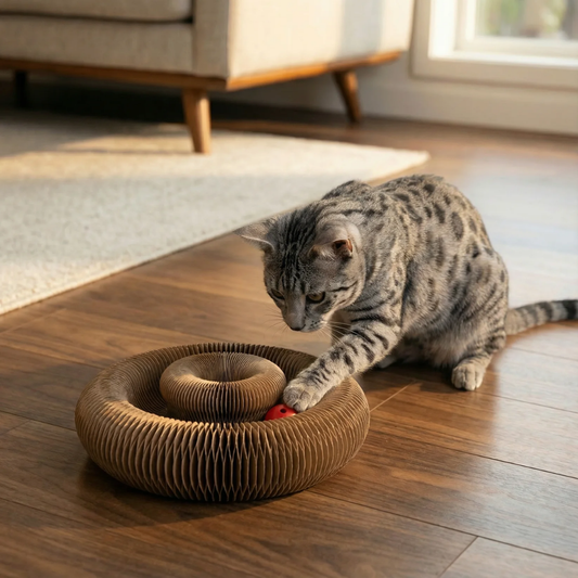 Rascador interactivo (con bolita de regalo)
