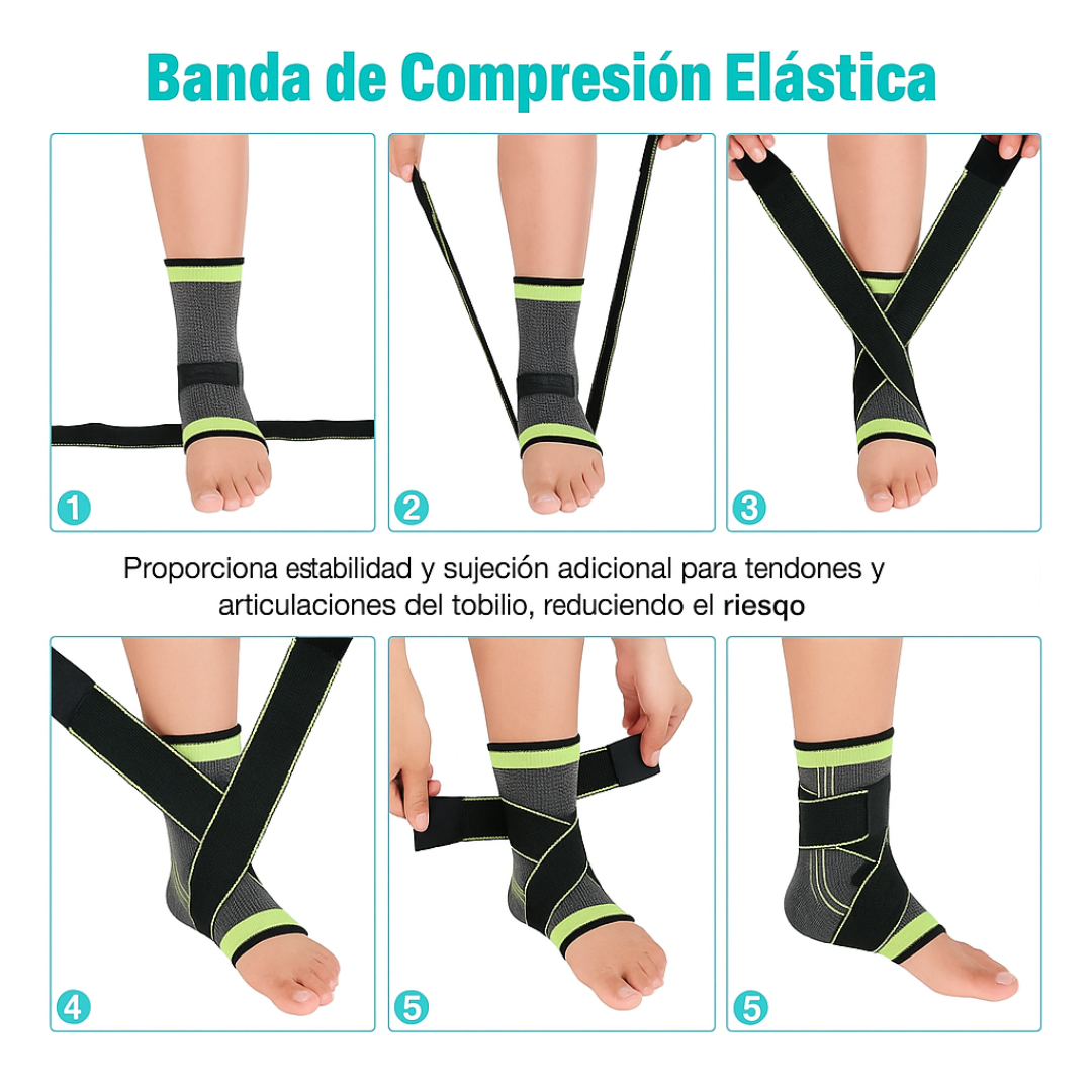 Tobillera Ajustable Anatómica Deportiva | Alivio del dolor y prevención de lesiones