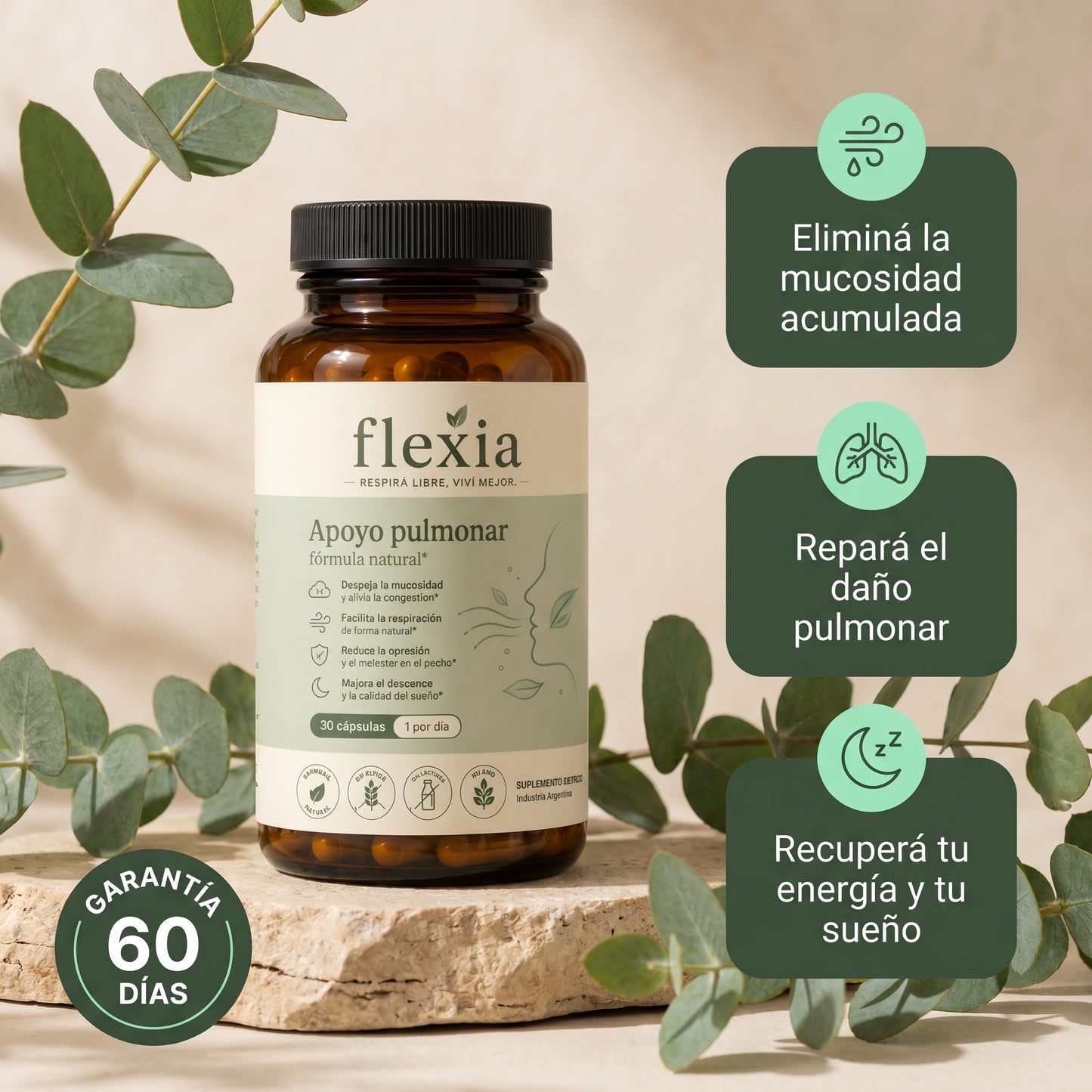 Flexia | ¡Elimina la mucosidad acumulada y recupera la respiración en solo 7 días!