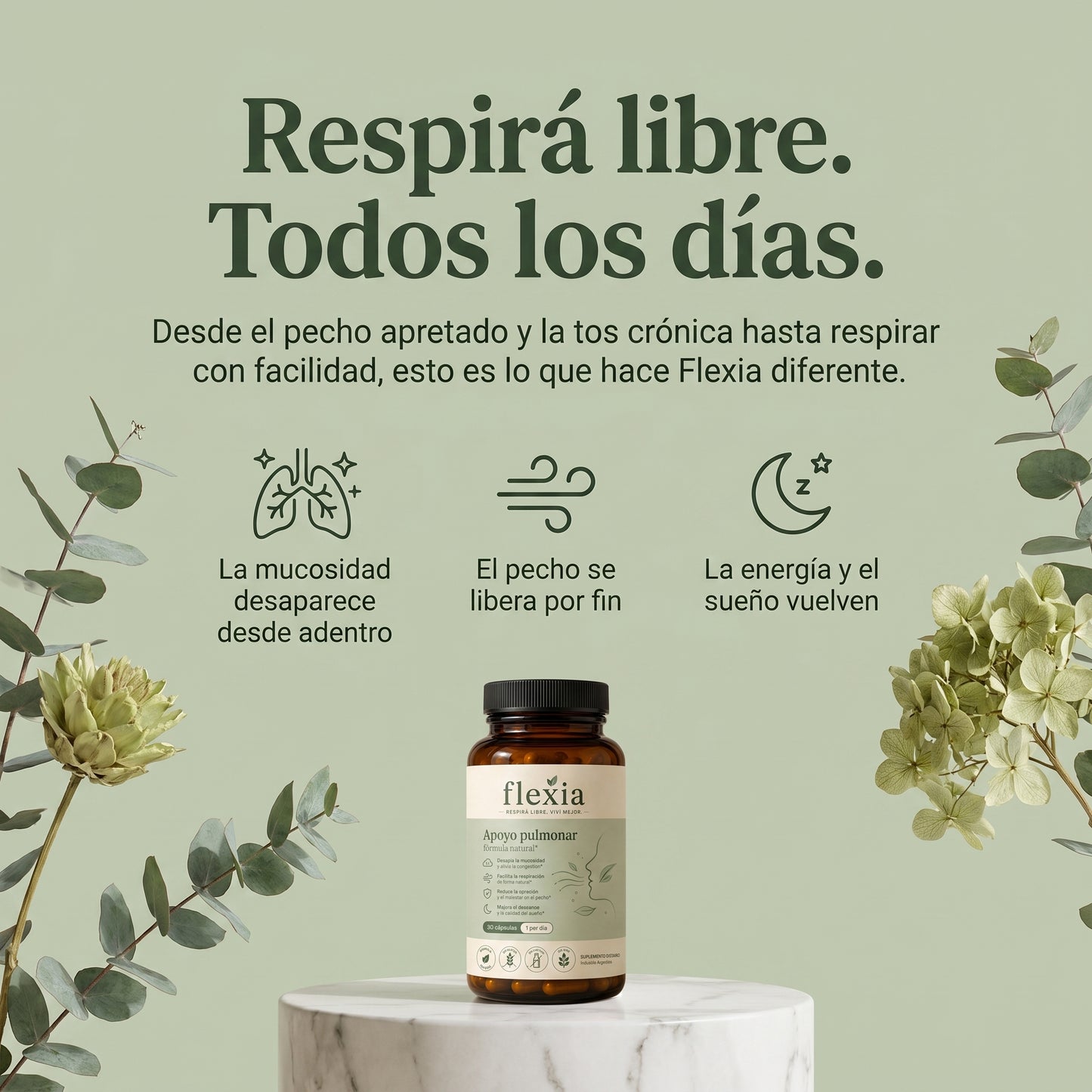 Flexia | ¡Elimina la mucosidad acumulada y recupera la respiración en solo 7 días!