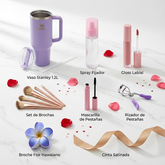 Ramo de Maquillaje + Vaso Stanley